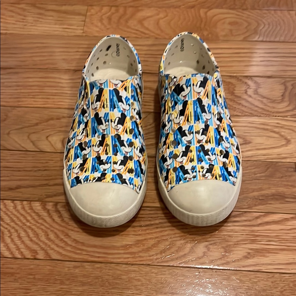 Native Shoes Blue and Yellow Sneakers Vibrant Slip-On
